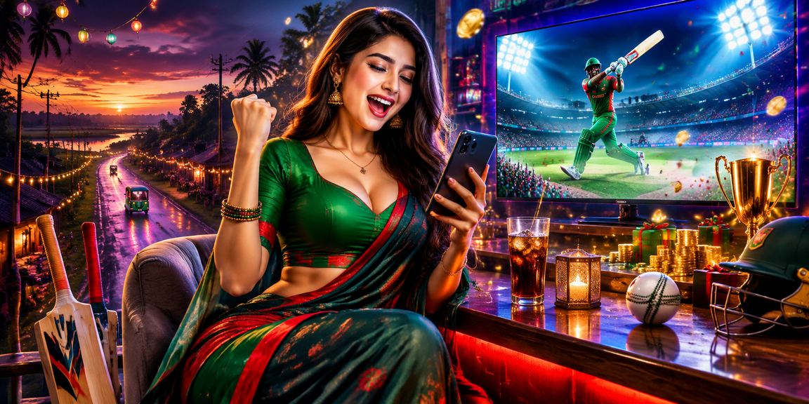 কুমিল্লার তরুণী মোবাইলে অনলাইন লটারি ড্র দেখছেন